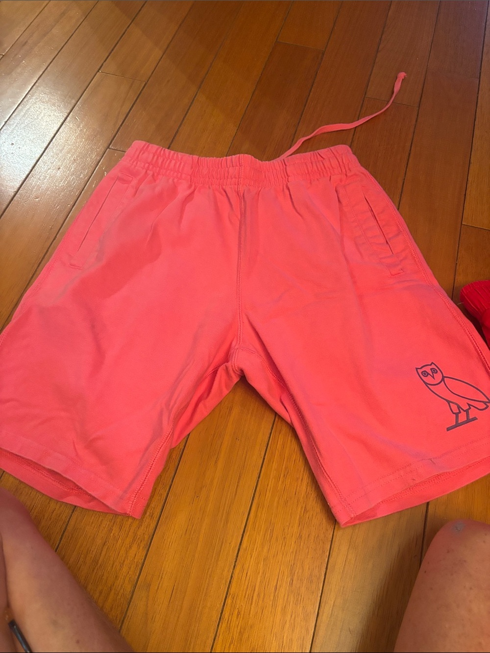 Ovo pink shorts size small. With pockets